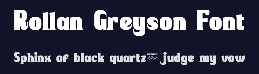 Rollan Greyson Font by edricstudio — Display Font — thumbnail 2