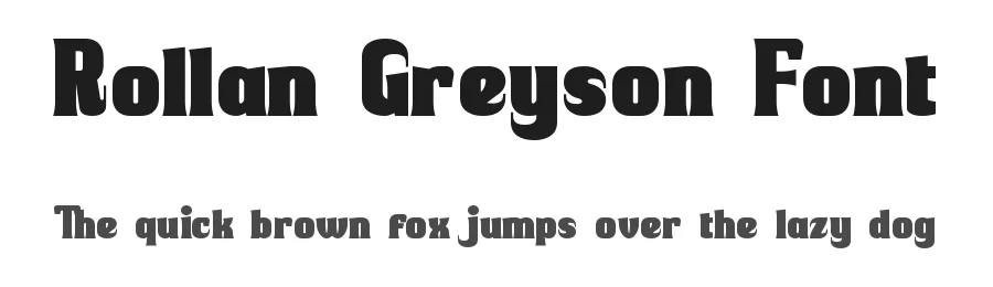 Rollan Greyson Font by edricstudio — Display Font