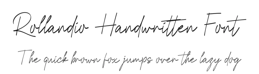 Rollandio Handwritten Font by Funtype — Serif Font