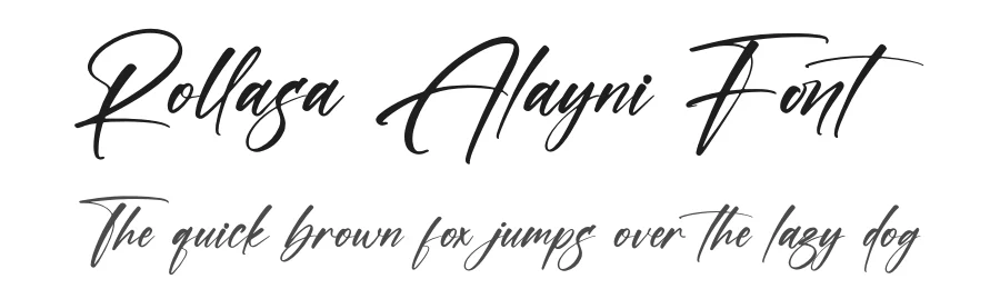 Rollasa Alayni Font by afterpaper — Script Handwritten Font