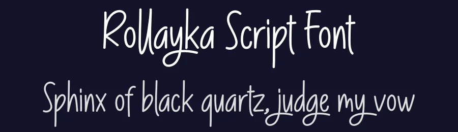 Rollayka Script Font by andikastudio — Script Handwritten Font — thumbnail 2