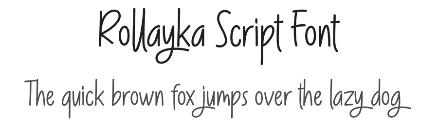 Rollayka Script Font by andikastudio — Script Handwritten Font
