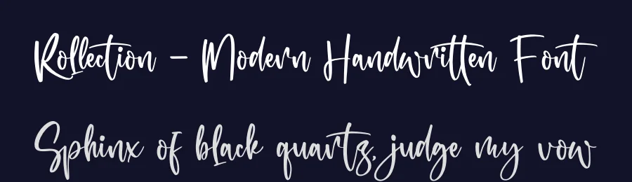 Rollection – Modern Handwritten Font by glorytype — Script Handwritten Font — thumbnail 2