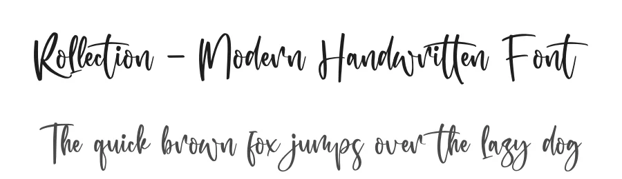 Rollection – Modern Handwritten Font by glorytype — Script Handwritten Font