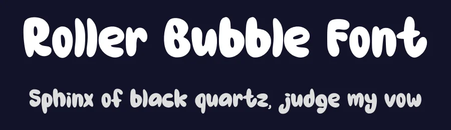 Roller Bubble Font by Nadiratype — Display Font — thumbnail 2