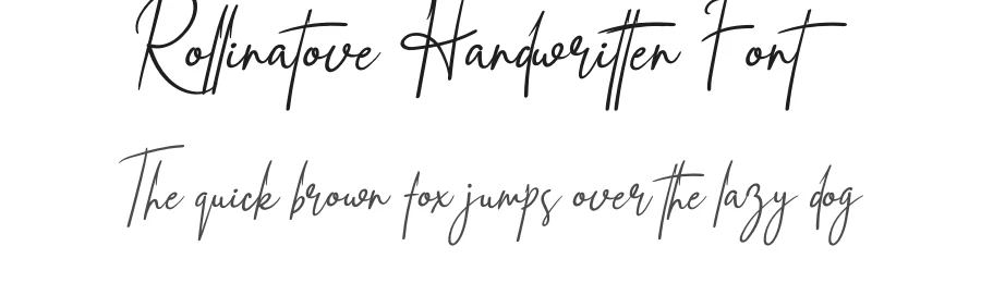 Rollinatove Handwritten Font by andikastudio — Script Handwritten Font