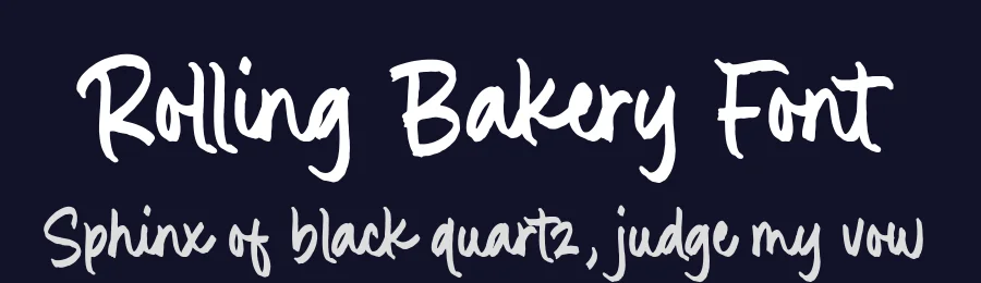 Rolling Bakery Font by Timur type — Script Handwritten Font — thumbnail 2