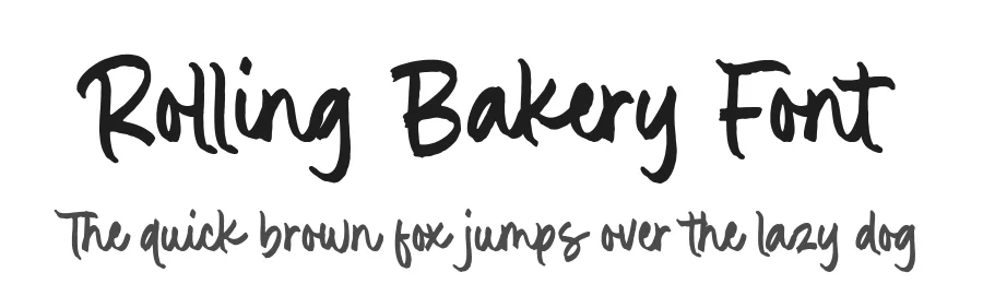 Rolling Bakery Font by Timur type — Script Handwritten Font