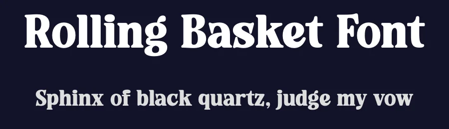 Rolling Basket Font by timelesstype.co — Display Font — thumbnail 2