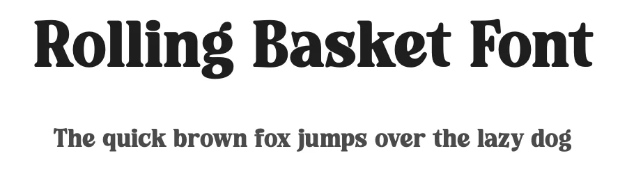 Rolling Basket Font by timelesstype.co — Display Font