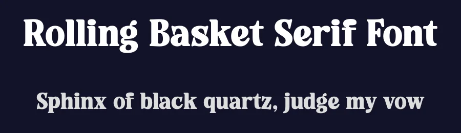 Rolling Basket Serif Font by timelesstype.co — Display Font — thumbnail 2