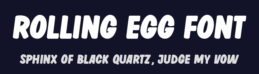 Rolling Egg Font by Fikryal Studio — Display Font — thumbnail 2
