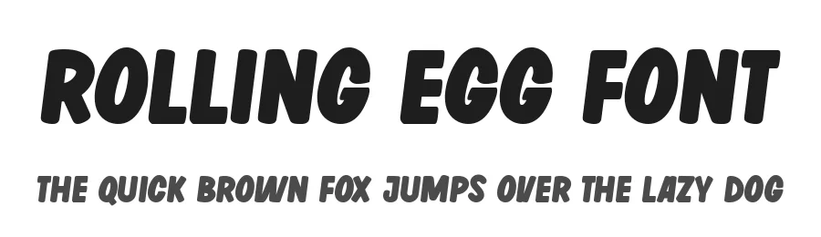 Rolling Egg Font by Fikryal Studio — Display Font