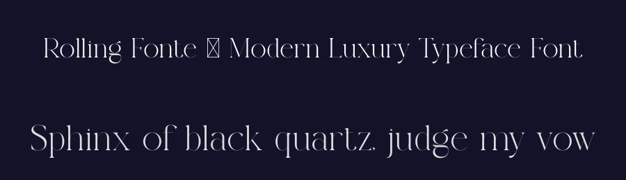 Rolling Fonte – Modern Luxury Typeface Font by SURATMI — Serif Font — thumbnail 2