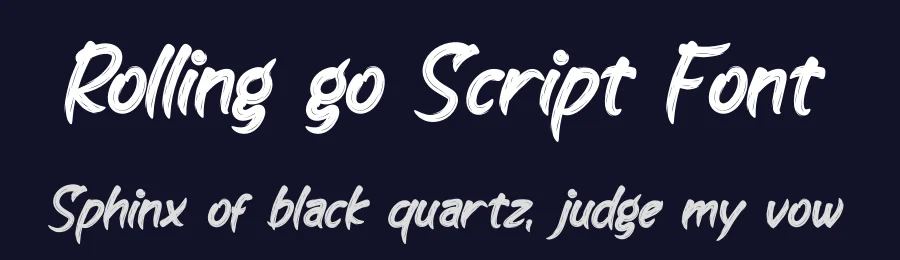 Rolling go Script Font by productype — Script Handwritten Font — thumbnail 2