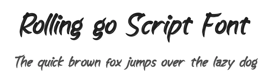 Rolling go Script Font by productype — Script Handwritten Font