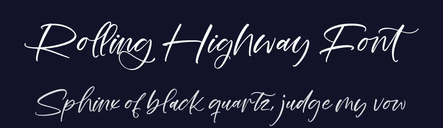 Rolling Highway Font by stylishtype.co — Script Handwritten Font — thumbnail 2