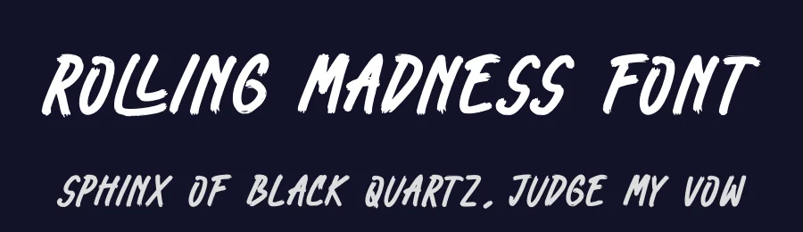 Rolling Madness Font by glorytype — Script Handwritten Font — thumbnail 2