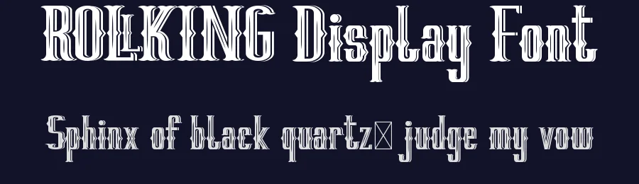 RollKing Display Font by noahtype — Display Font — thumbnail 2