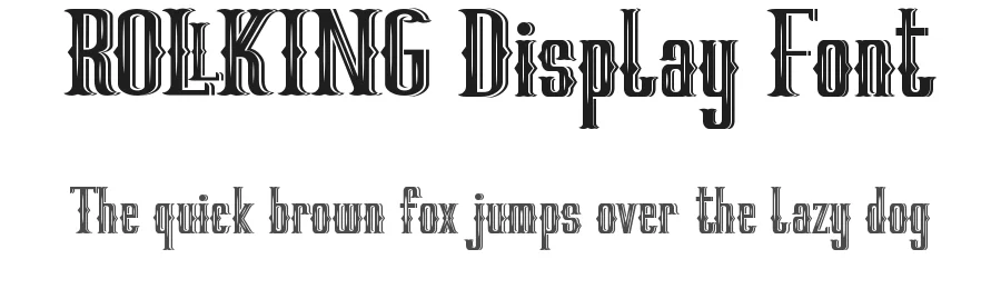 RollKing Display Font by noahtype — Display Font