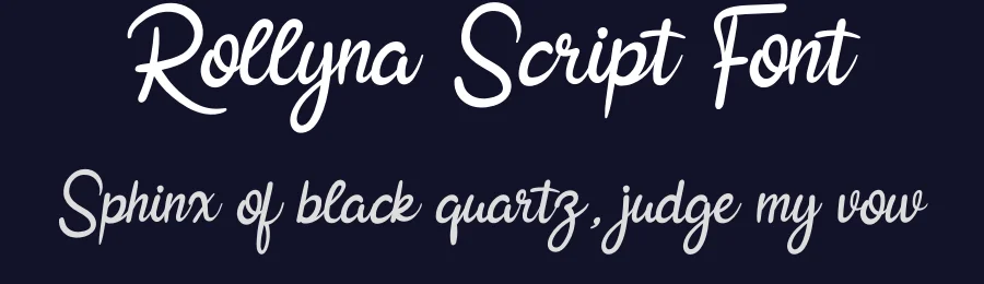 Rollyna Script Font by andikastudio — Script Handwritten Font — thumbnail 2