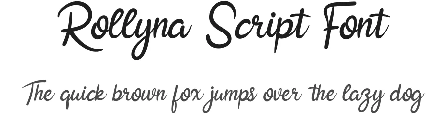 Rollyna Script Font by andikastudio — Script Handwritten Font