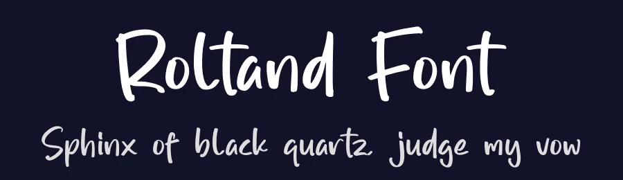 Roltand Font by glorytype — Script Handwritten Font — thumbnail 2