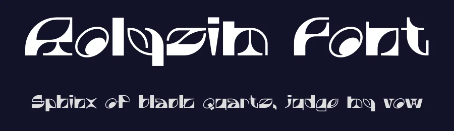 Rolyzim Font by erifqizefont — Decorative Font — thumbnail 2