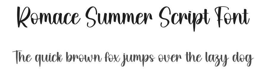 Romace Summer Script Font by creativeletter — Script Handwritten Font