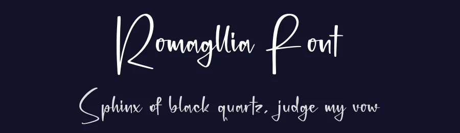 Romagllia Font by glorytype — Script Handwritten Font — thumbnail 2