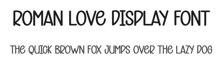 Roman Love Display Font by andikastudio — Display Font