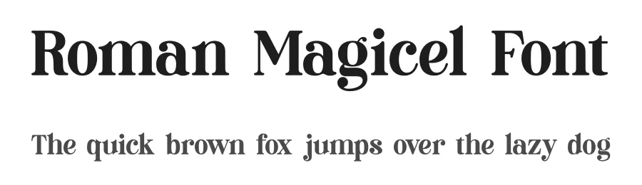 Roman Magicel Font by timelesstype.co — Display Font