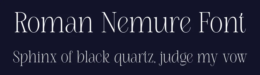 Roman Nemure Font by SURATMI — Serif Font — thumbnail 2