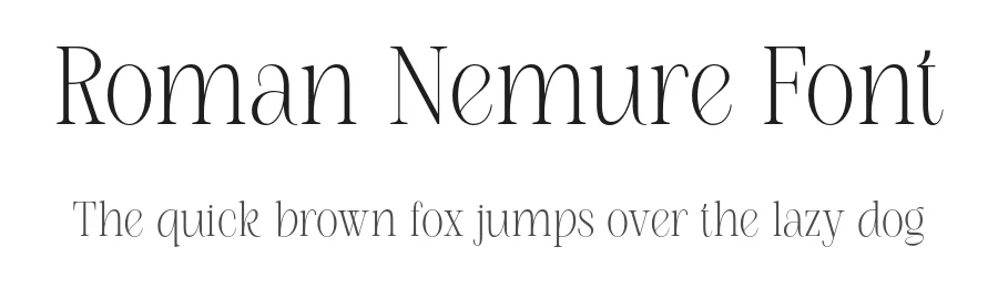 Roman Nemure Font by SURATMI — Serif Font