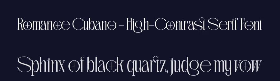 Romance Cubano – High-Contrast Serif Font by timelesstype.co — Serif Font — thumbnail 2