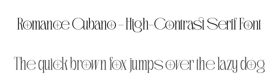 Romance Cubano – High-Contrast Serif Font by timelesstype.co — Serif Font