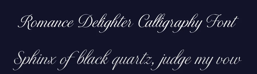 Romance Delighter Calligraphy Font by Fikryal Studio — Script Handwritten Font — thumbnail 2