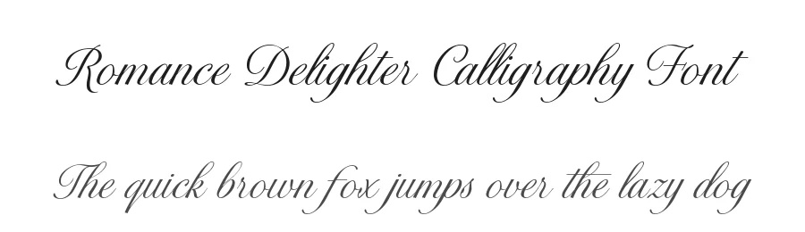 Romance Delighter Calligraphy Font by Fikryal Studio — Script Handwritten Font