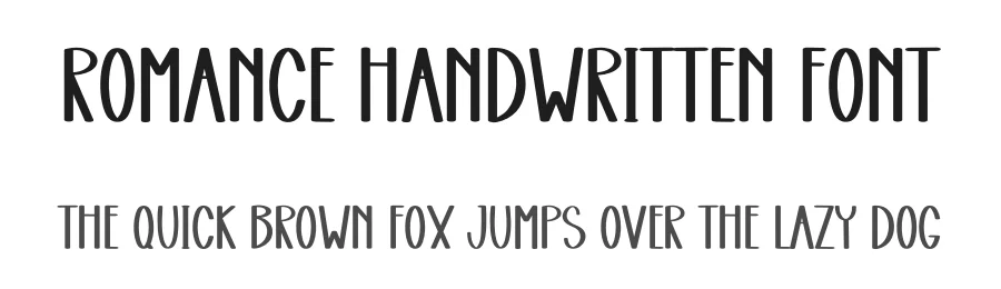 Romance Handwritten Font by freshtypeink — Display Font