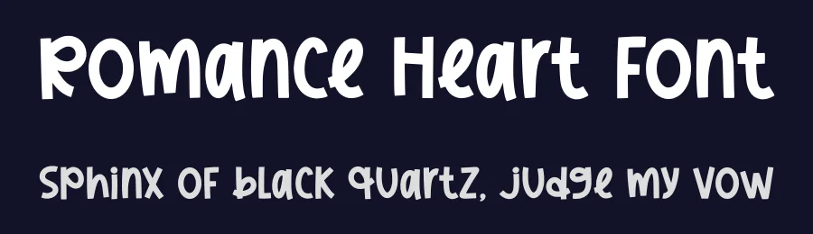Romance Heart Font by Nadiratype — Display Font — thumbnail 2