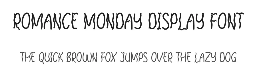 Romance Monday Display Font by andikastudio — Script Handwritten Font