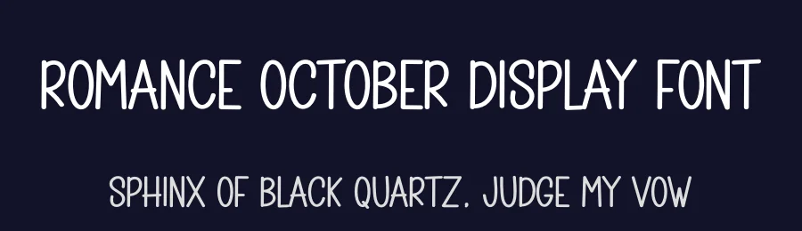 Romance October Display Font by creativeletter — Display Font — thumbnail 2