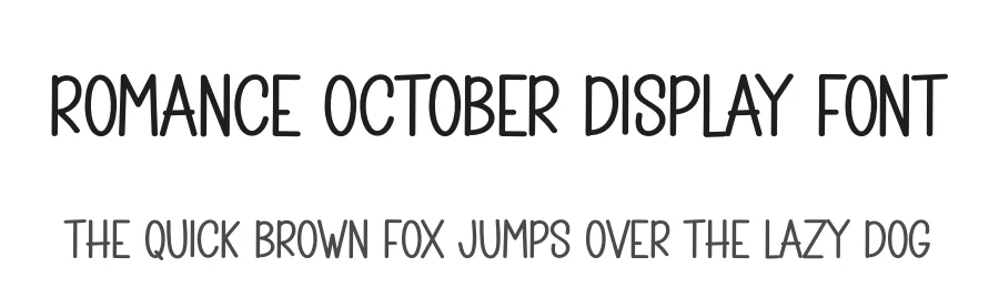 Romance October Display Font by creativeletter — Display Font