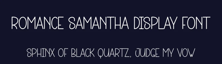 Romance Samantha Display Font by andikastudio — Display Font — thumbnail 2