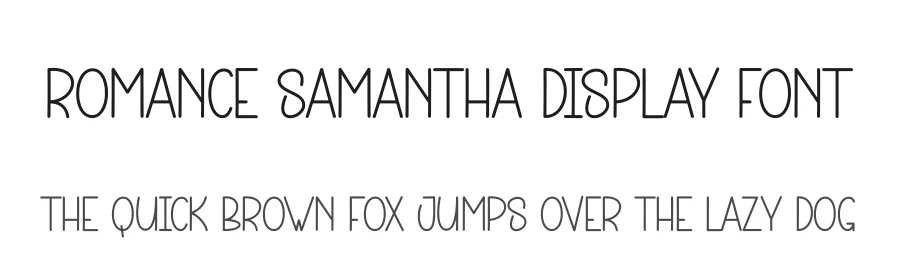 Romance Samantha Display Font by andikastudio — Display Font