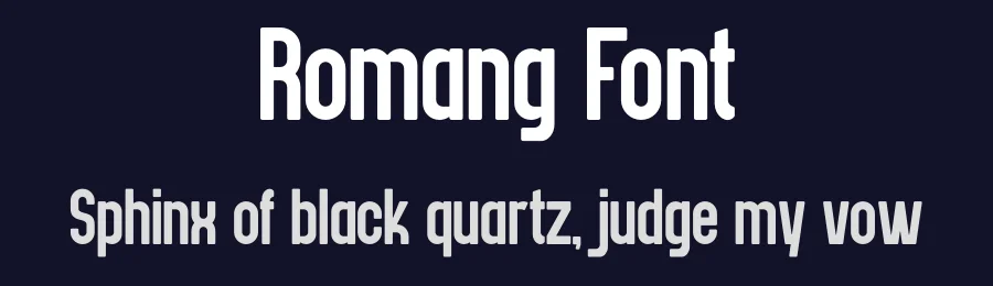 Romang Font by Marvadesign — Display Font — thumbnail 2