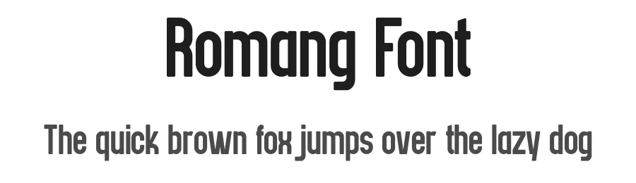 Romang Font by Marvadesign — Display Font