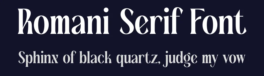 Romani Serif Font by timelesstype.co — Serif Font — thumbnail 2