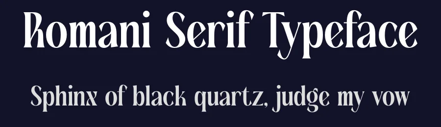 Romani Serif Typeface by timelesstype.co — Display Font — thumbnail 2