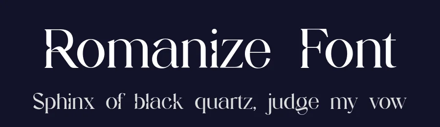 Romanize Font by UICreative — Serif Font — thumbnail 2